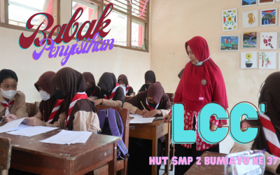 Babak Penyisihan Lomba Cerdas Cermat Antar Kelas dalam Rangka HUT SMP Negeri 2 Bumiayu ke 37